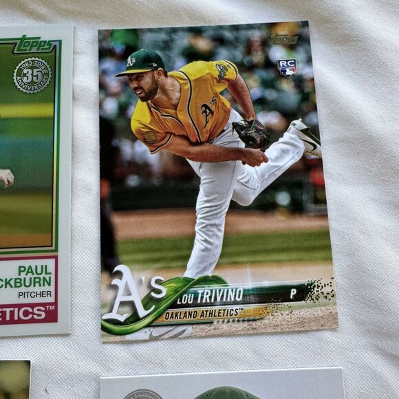 Oakland A’s Baseball 12 Card Lot NM Mark McGwire Rookie 366 Blackburn Refractor - Picture 5 of 13